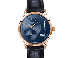 Glashütte Original PanoReserve 1-65-01-04-15-61 (2023) - Blauw wijzerplaat 40mm Roségoud