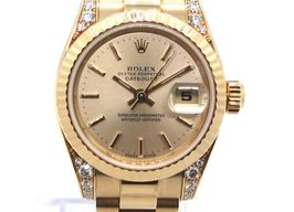 Rolex Lady-Datejust 179238 (2001) - Gold dial 26 mm Yellow Gold case