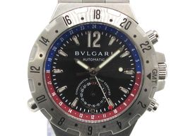 Bulgari Diagono GMT40S (Unknown (random serial)) - Black dial 40 mm Steel case