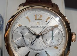 Maurice Lacroix Masterpiece MP7008-PG101-120 (2008) - Silver dial 45 mm Red Gold case