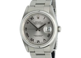 Rolex Datejust 36 16200 (2004) - Zilver wijzerplaat 36mm Staal