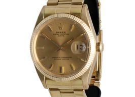Rolex Oyster Perpetual Date 1503 (1967) - Goud wijzerplaat 34mm Staal