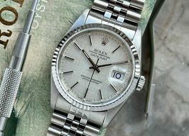 Rolex Datejust 36 16234 (1988) - Zilver wijzerplaat 36mm Staal