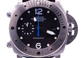 Panerai Luminor Submersible 1950 3 Days Automatic PAM00614/PAM614 (2020) - Zwart wijzerplaat 47mm Titanium