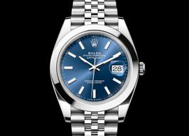 Rolex Datejust 41 126300 (2023) - Blue dial 48 mm Steel case