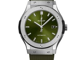 Hublot Classic Fusion 511.NX.8970.RX (2025) - Groen wijzerplaat 45mm Titanium
