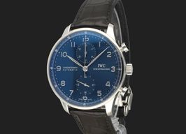 IWC Portuguese Chronograph IW371491 (2018) - Blauw wijzerplaat 41mm Staal