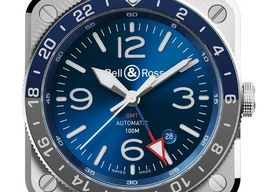 Bell & Ross BR 03 BR0393-BLU-ST/SCA (2025) - Blue dial 43 mm Steel case