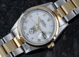 Rolex Datejust 36 16203 (1996) - Wit wijzerplaat 36mm Goud/Staal