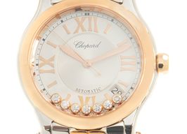 Chopard Happy Sport 278559-6002 (2023) - Zilver wijzerplaat 36mm Goud/Staal