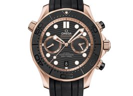 Omega Seamaster Diver 300 M 210.62.44.51.01.001 (2022) - Black dial 44 mm Rose Gold case