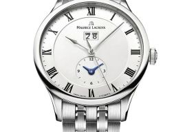 Maurice Lacroix Masterpiece MP6707-SS002-112 (2023) - Wit wijzerplaat 40mm Staal