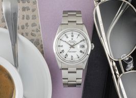 Rolex Oyster Perpetual Date 115200 (1991) - Wit wijzerplaat 34mm Staal