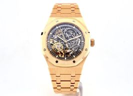 Audemars Piguet Royal Oak Double Balance Wheel Openworked 15407OR.OO.1220OR.01 (2024) - Transparent dial 41 mm Rose Gold case