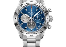 Zenith Chronomaster Sport 03.3114.3600/51.M3100 (2025) - Blauw wijzerplaat 41mm Staal
