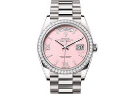 Rolex Day-Date 36 128349RBR-0008 (2024) - Pink dial 36 mm White Gold case