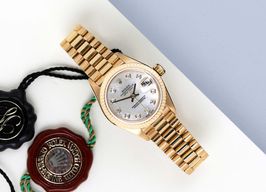 Rolex Lady-Datejust 69178 (1997) - Pearl dial 26 mm Yellow Gold case