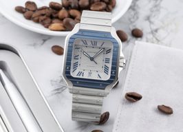 Cartier Santos WSSA0047 (Unknown (random serial)) - Grey dial 40 mm Steel case