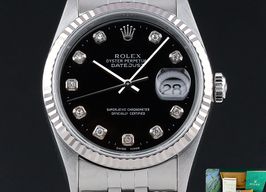 Rolex Datejust 36 16234 (1997) - Zwart wijzerplaat 36mm Staal