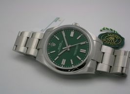 Rolex Oyster Perpetual 41 124300 (2020) - Green dial 41 mm Steel case