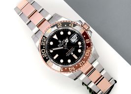 Rolex GMT-Master II 126711CHNR (2022) - Zwart wijzerplaat 40mm Goud/Staal