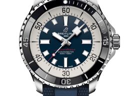 Breitling Superocean 44 A17376211C1S1 (2024) - Blauw wijzerplaat 44mm Staal