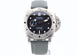 Panerai Luminor Submersible PAM02973 (2023) - Zwart wijzerplaat 42mm Staal