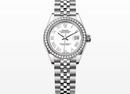 Rolex Lady-Datejust 279384RBR WHITE ROMAN JUB -