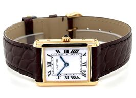 Cartier Tank 8105 (1990) - White dial 23 mm Yellow Gold case