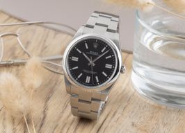 Rolex Oyster Perpetual 41 124300 (Unknown (random serial)) - Black dial 41 mm Steel case
