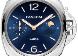 Panerai Luminor Due Luna PAM01179 (2025) - Blue dial 38 mm Steel case
