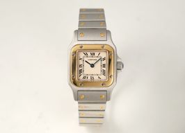 Cartier Santos Galbée 1567 (2000) - Champagne dial 35 mm Gold/Steel case