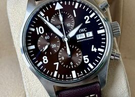 IWC Pilot Chronograph IW377713 (2021) - Brown dial 43 mm Steel case