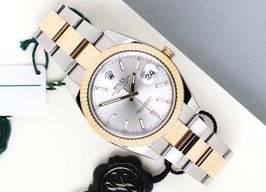 Rolex Datejust 41 126333 (2020) - Zilver wijzerplaat 41mm Goud/Staal