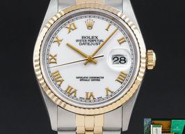 Rolex Datejust 36 16233 (1998) - White dial 36 mm Gold/Steel case