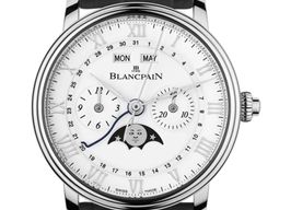 Blancpain Villeret Complete Calendar 6685-1127-55B (2024) - White dial 41 mm Steel case