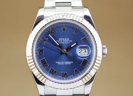 Rolex Datejust II 116334 (2011) - Blauw wijzerplaat 41mm Staal