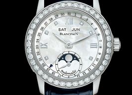 Blancpain Léman Moonphase 2360-4691A-55 (2022) - Parelmoer wijzerplaat 34mm Staal