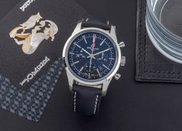 Breitling Transocean Chronograph GMT AB045112/BC67 (Unknown (random serial)) - Black dial 43 mm Steel case