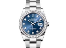 Rolex Datejust 36 126284RBR (2024) - Blauw wijzerplaat 36mm Staal