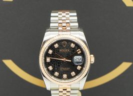 Rolex Datejust 36 116231 (2013) - Black dial 36 mm Gold/Steel case