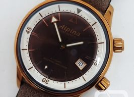 Alpina Seastrong AL-525BRC4H4 (2024) - Black dial 42 mm Gold/Steel case