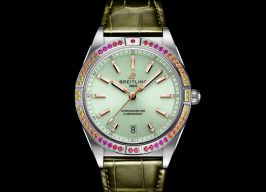 Breitling Chronomat A10380611L1P1 (2022) - Green dial 36 mm Steel case