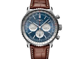 Breitling Navitimer 01 (46 MM) AB0137211C1P1 (2025) - Blauw wijzerplaat 46mm Staal