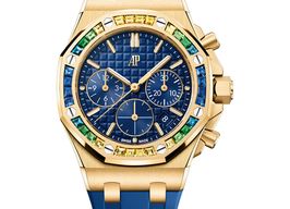 Audemars Piguet Royal Oak Offshore Lady 26236BA.YY.D346CA.01 (2025) - Blauw wijzerplaat 37mm Geelgoud