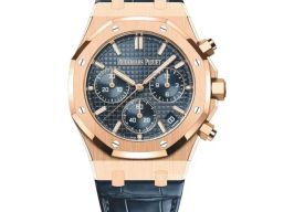 Audemars Piguet Royal Oak Chronograph 26240OR.OO.D315CR.02 (2024) - Blue dial 41 mm Rose Gold case