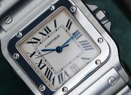 Cartier Santos Galbée 1564 (2005) - Wit wijzerplaat 29mm Staal