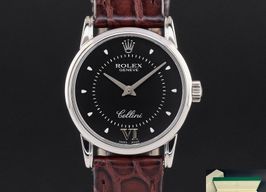 Rolex Cellini 6111/9 (2011) - Black dial 25 mm White Gold case