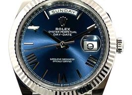 Rolex Day-Date 40 228239 (2025) - Blue dial 40 mm White Gold case