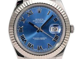 Rolex Datejust II 116334 (2016) - Blue dial 41 mm Steel case